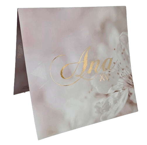 Convite com acabamento premium