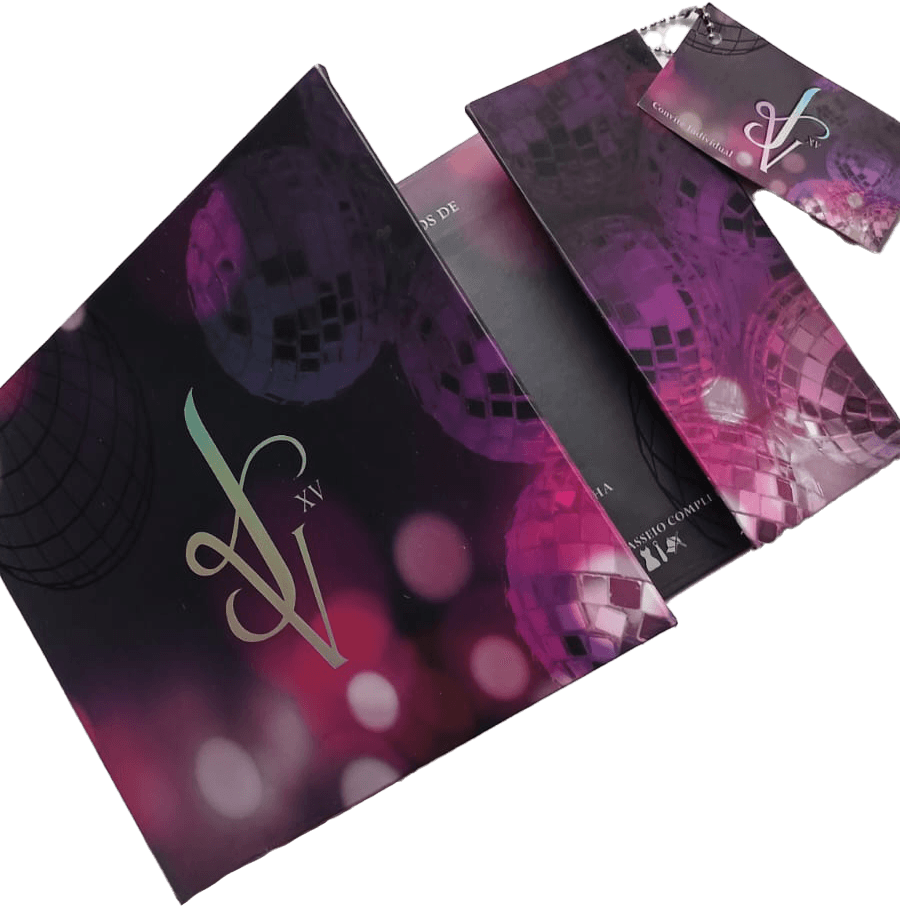 Convite com acabamento premium