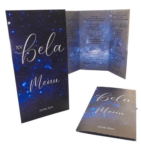 Menu com identidade visual